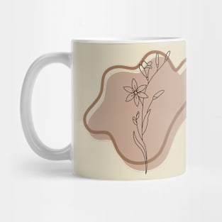 Nude Minimalist flowers Mug